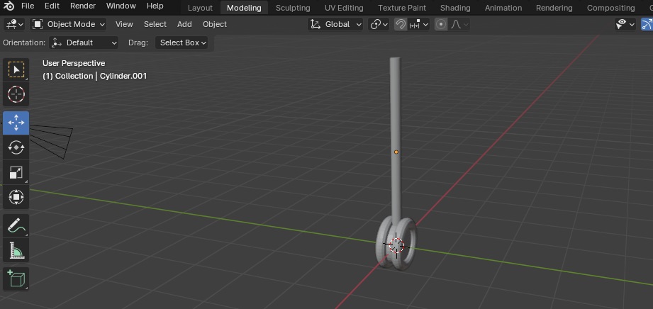 Space Plane landing gear 3D model